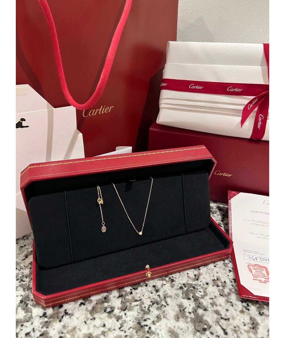 CARTIER Желтая подвеска из желтого золота, фото 3