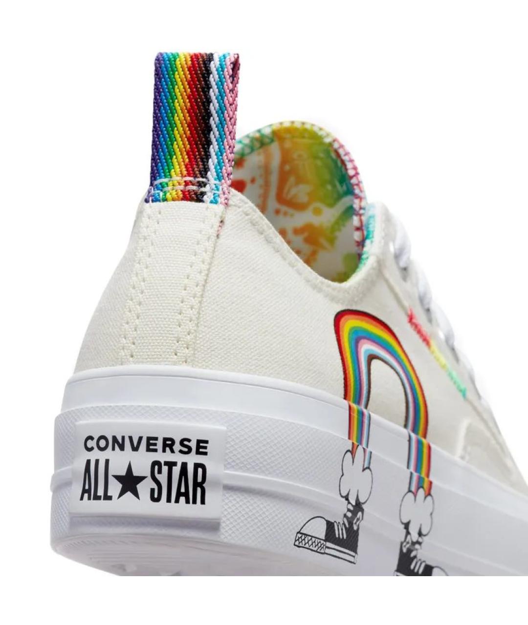 CONVERSE Бежевые текстильные кеды, фото 4