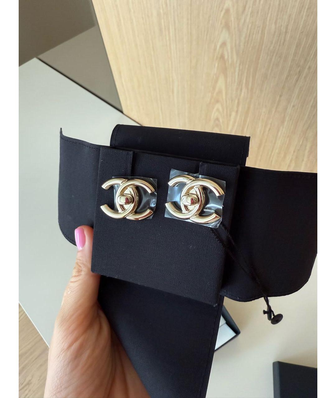 CHANEL Металлические серьги, фото 4