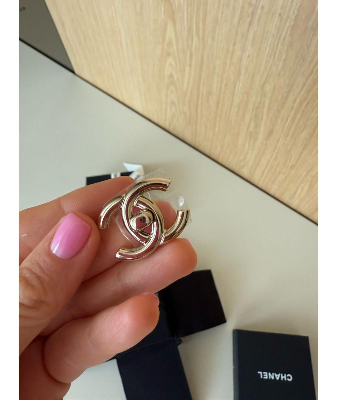 CHANEL Металлические серьги, фото 6