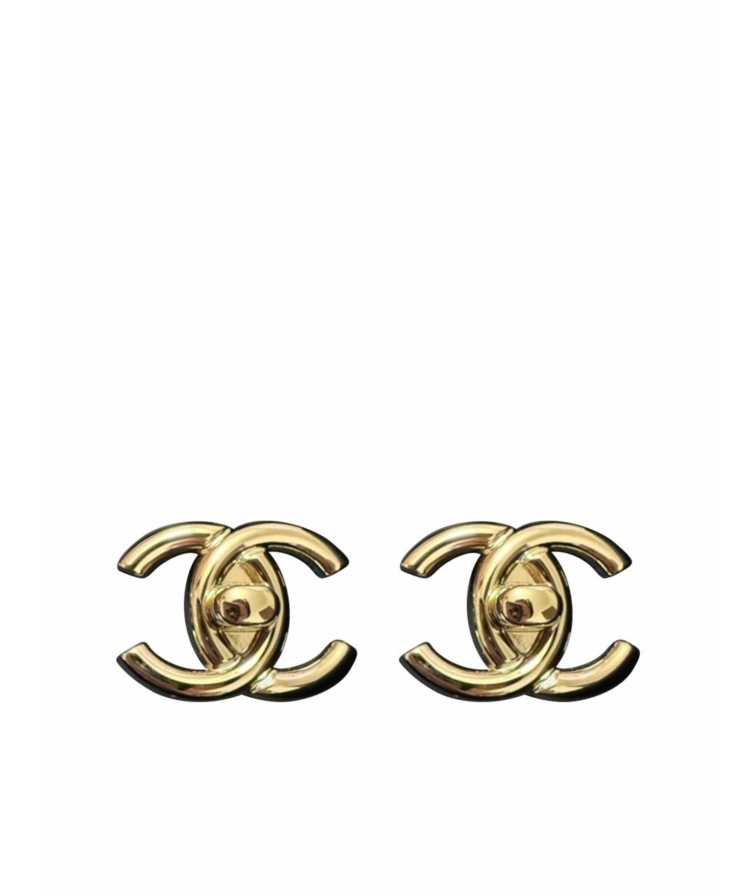 CHANEL Металлические серьги, фото 1