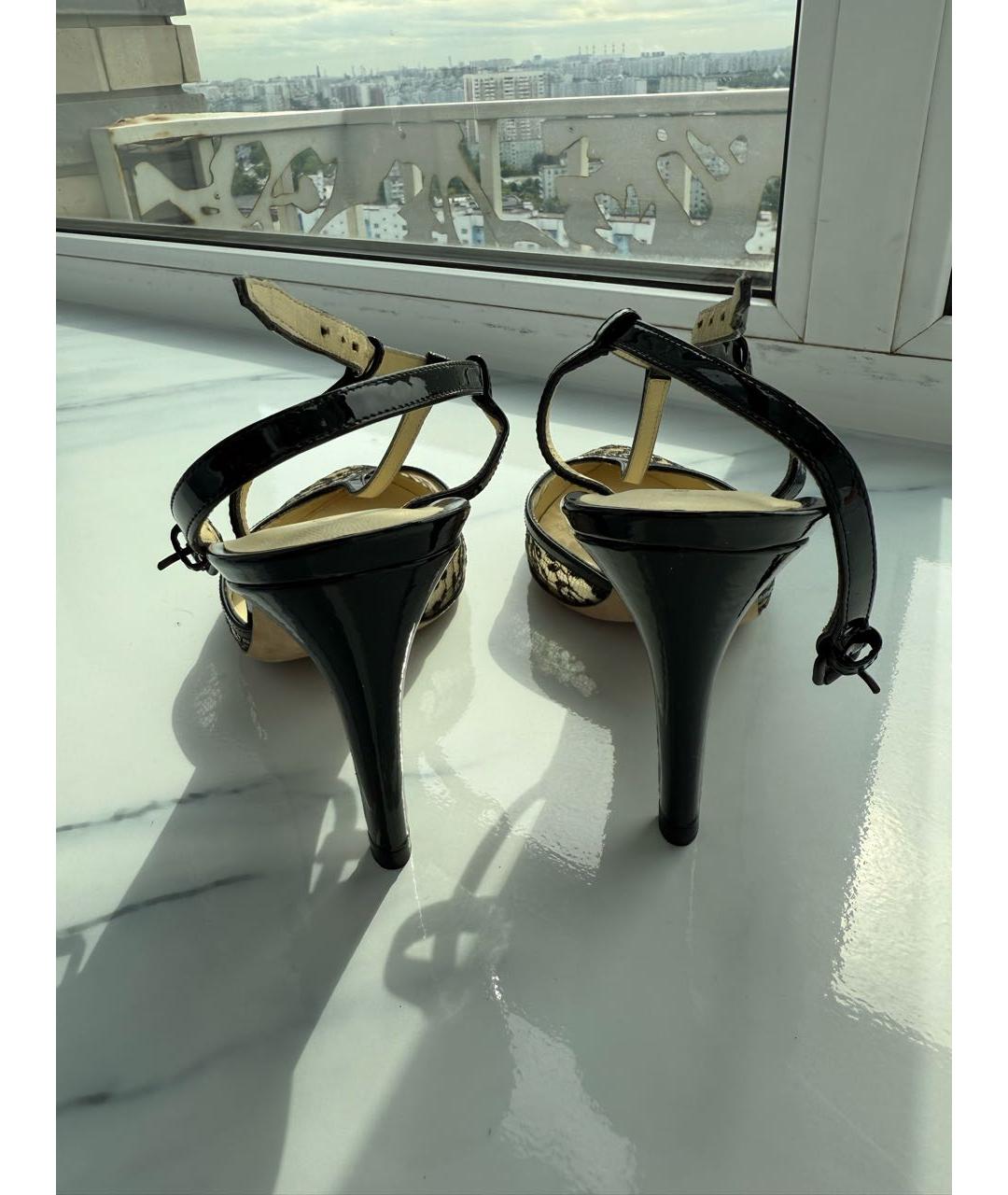 BOTTEGA VENETA Черные кожаные туфли, фото 4