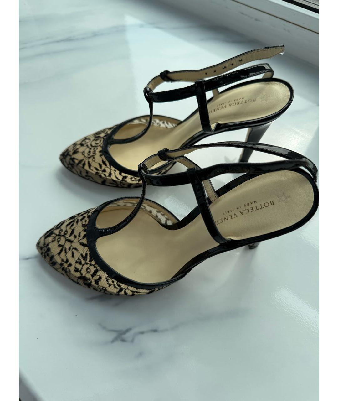 BOTTEGA VENETA Черные кожаные туфли, фото 3