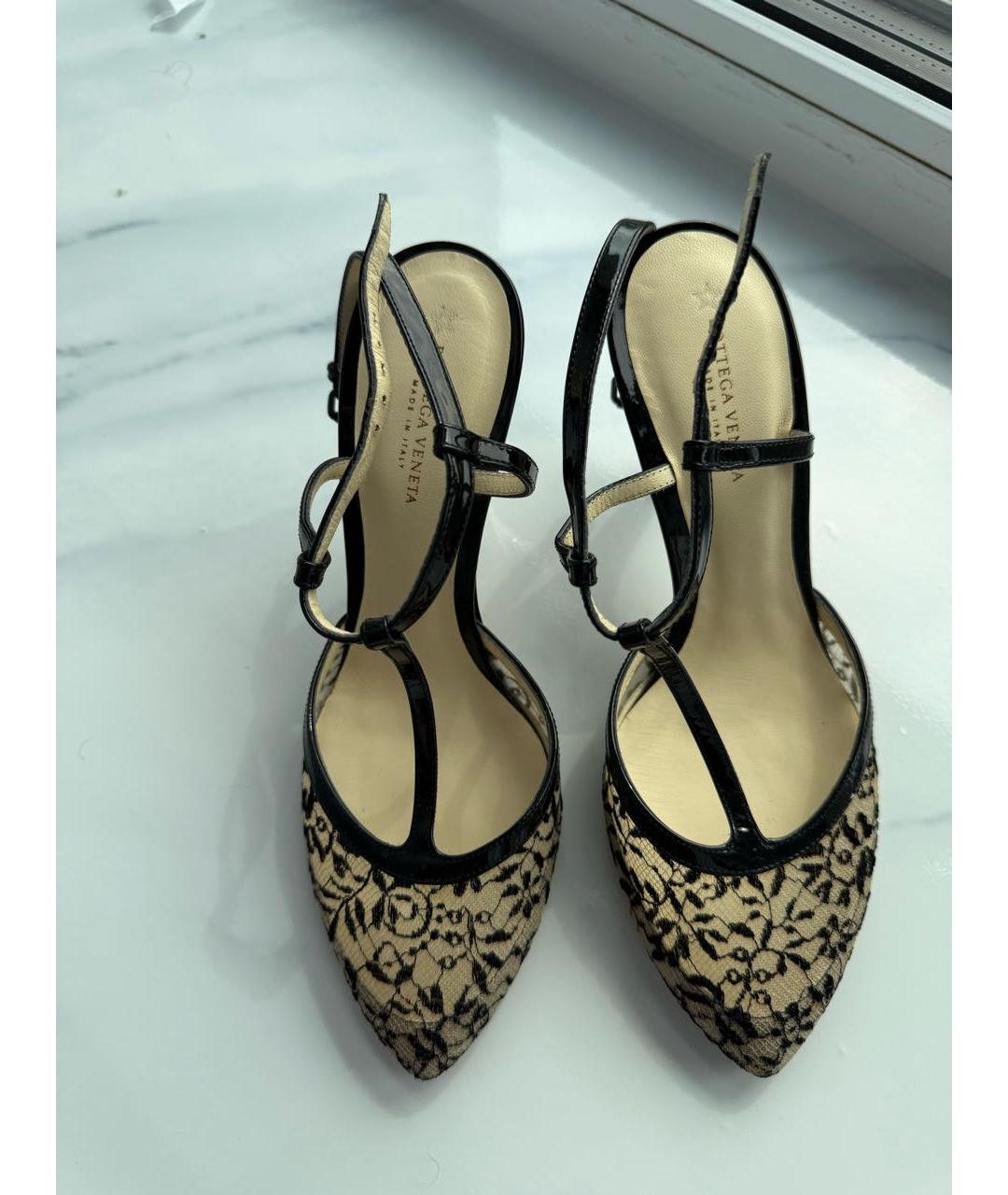 BOTTEGA VENETA Черные кожаные туфли, фото 2