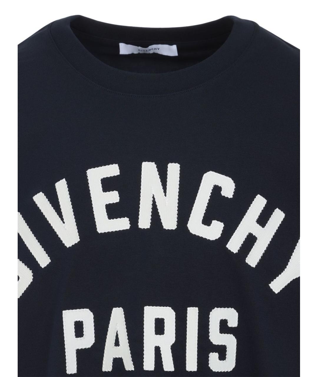 GIVENCHY Темно-синяя футболка, фото 3