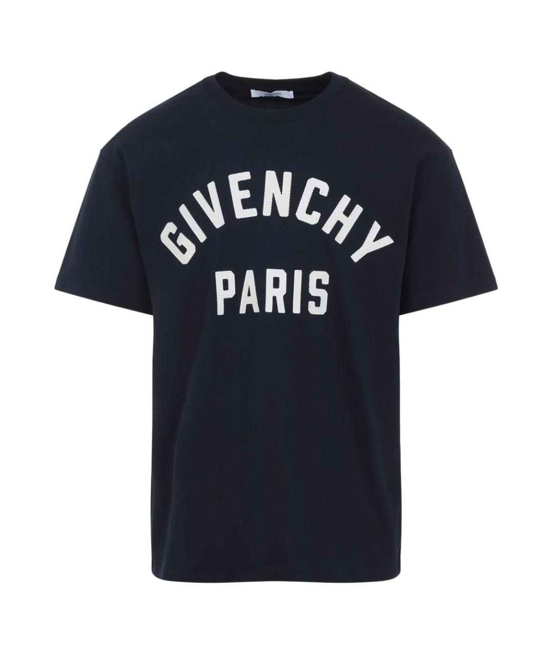 GIVENCHY Темно-синяя футболка, фото 1