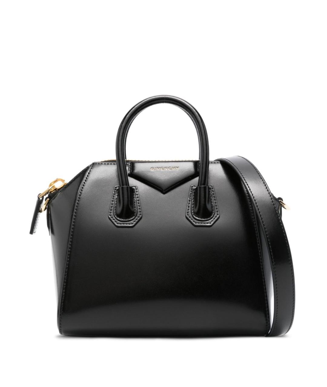 GIVENCHY Черная кожаная сумка тоут, фото 1