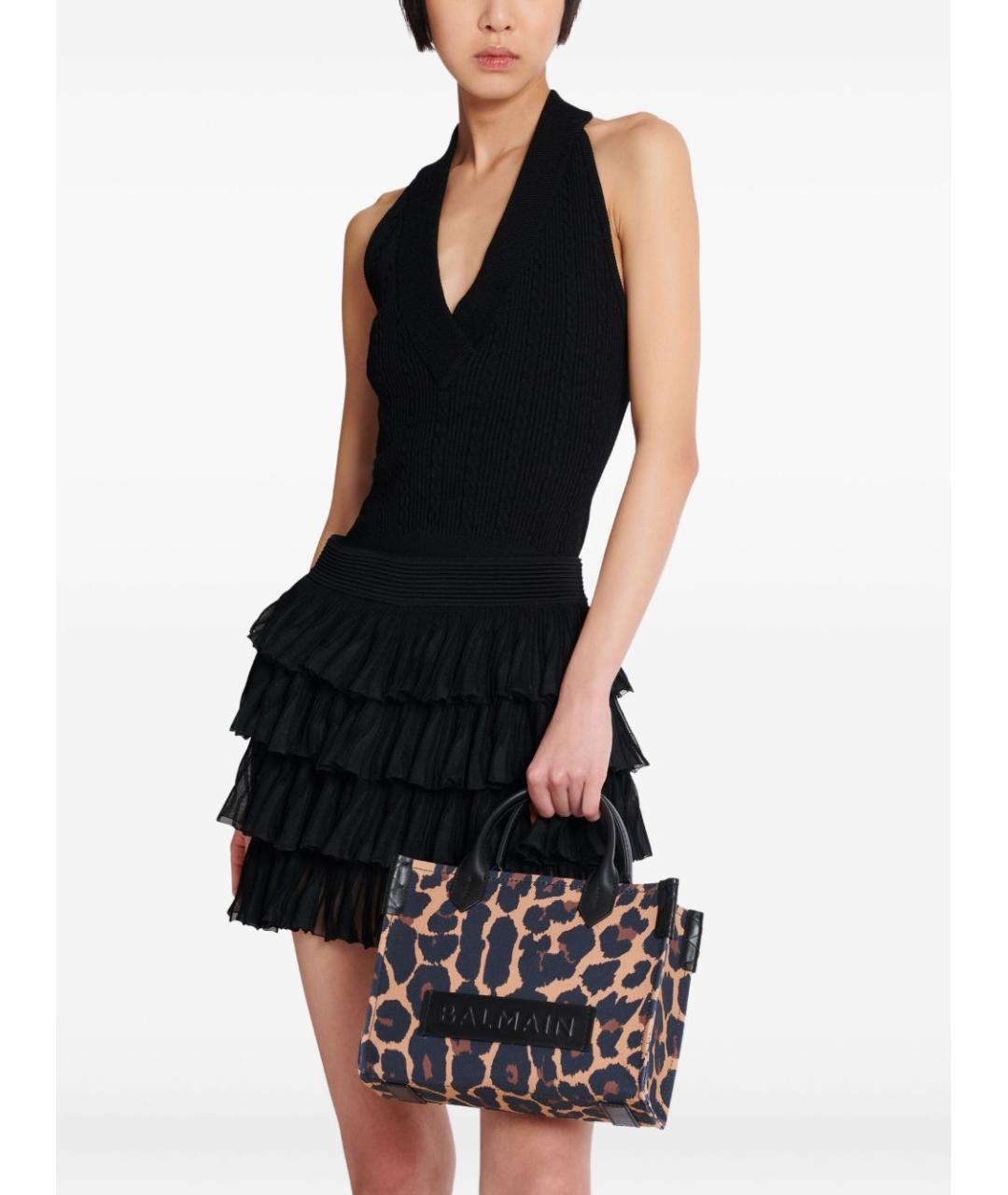 BALMAIN Коричневая сумка тоут, фото 3