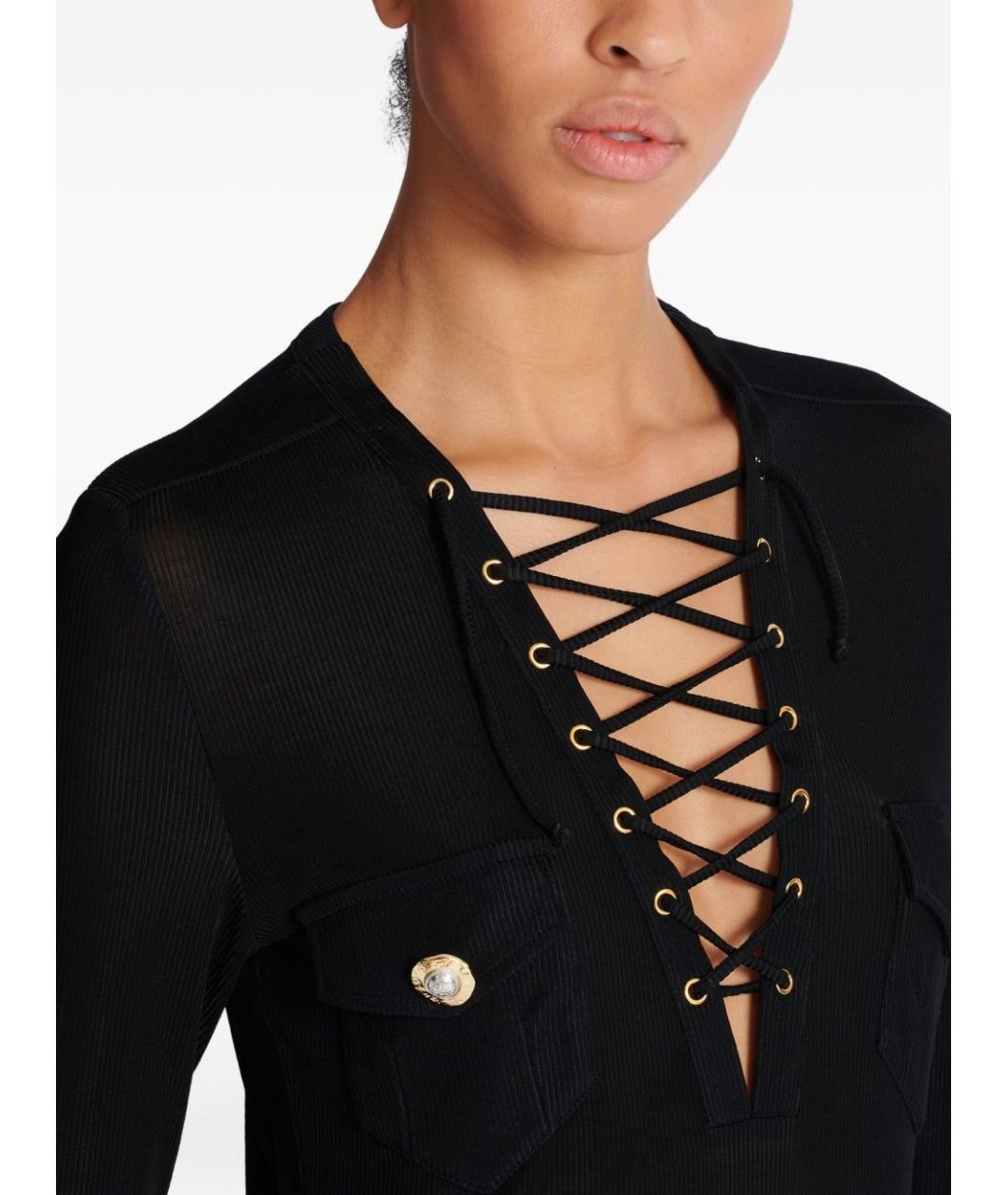 BALMAIN Черный джемпер / свитер, фото 6