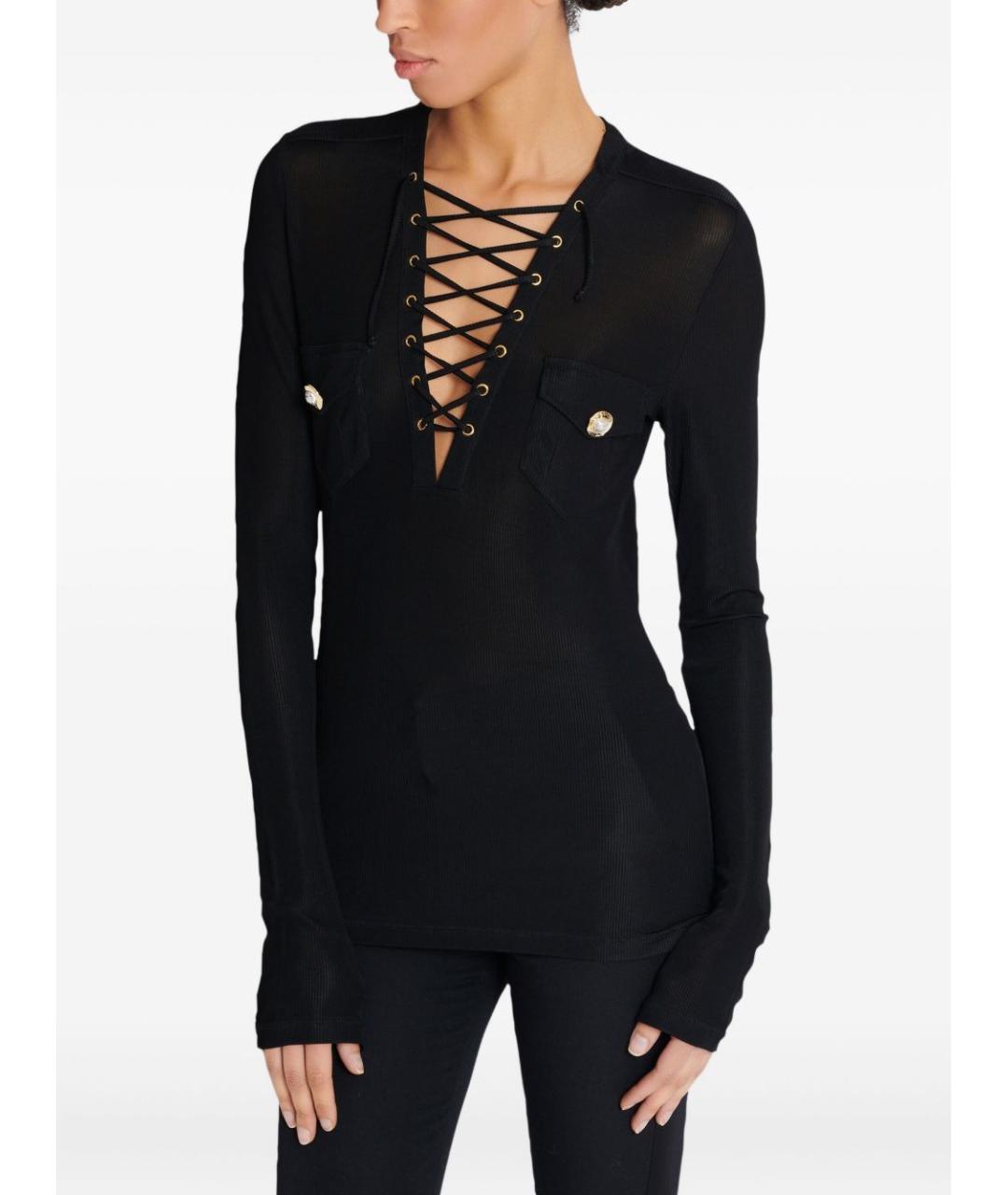BALMAIN Черный джемпер / свитер, фото 5