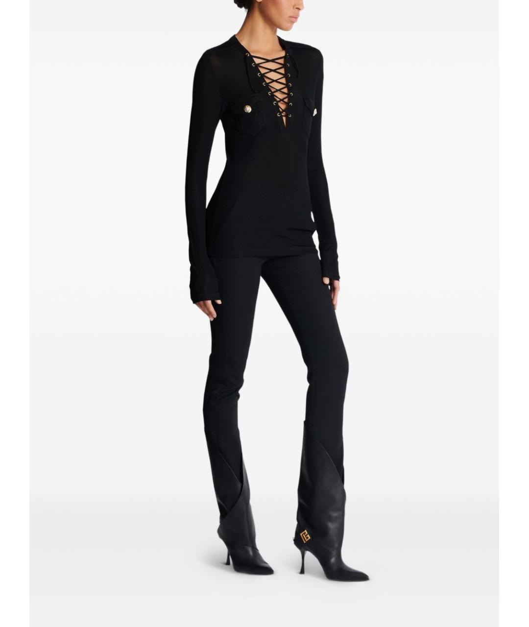 BALMAIN Черный джемпер / свитер, фото 7