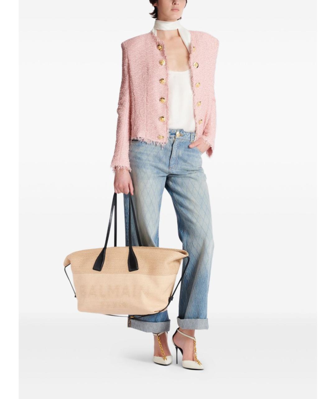 BALMAIN Бежевая сумка тоут, фото 2