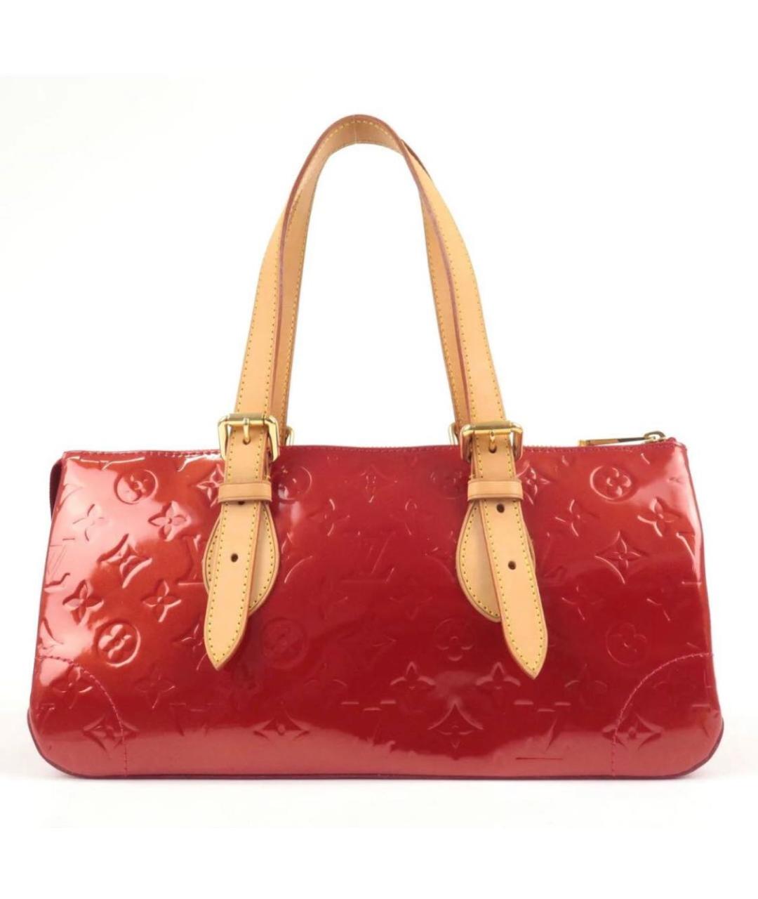 LOUIS VUITTON Красная сумка через плечо из лакированной кожи, фото 1