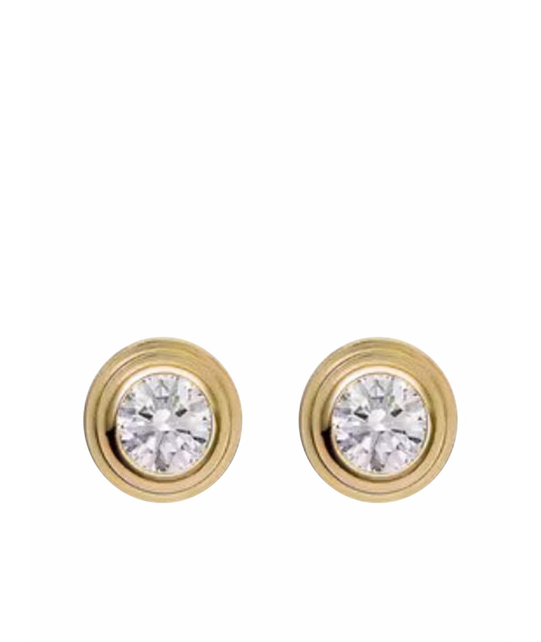 CARTIER Желтые серьги из желтого золота, фото 1