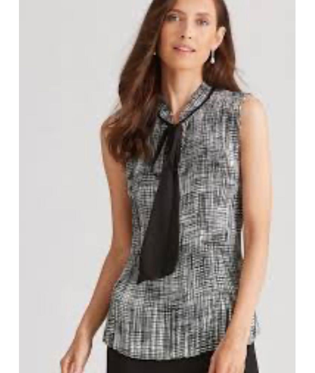 DKNY Мульти полиэстеровая блузы, фото 2