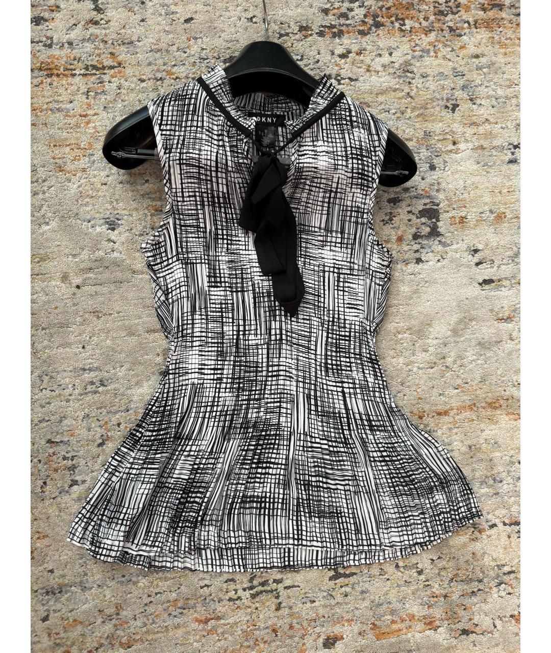 DKNY Мульти полиэстеровая блузы, фото 9