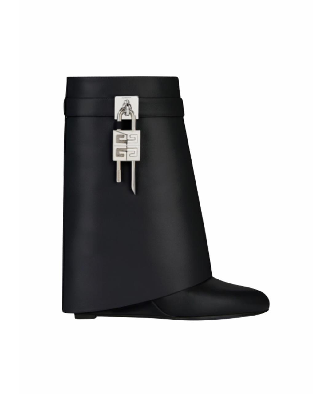 GIVENCHY Черные кожаные ботинки, фото 1