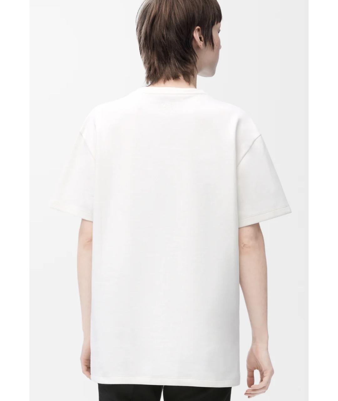 LOEWE Белая хлопковая футболка, фото 3