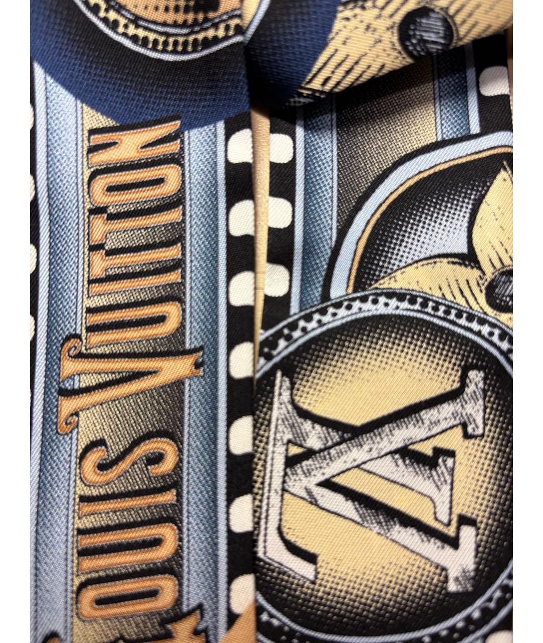 LOUIS VUITTON Мульти шелковый шарф, фото 2