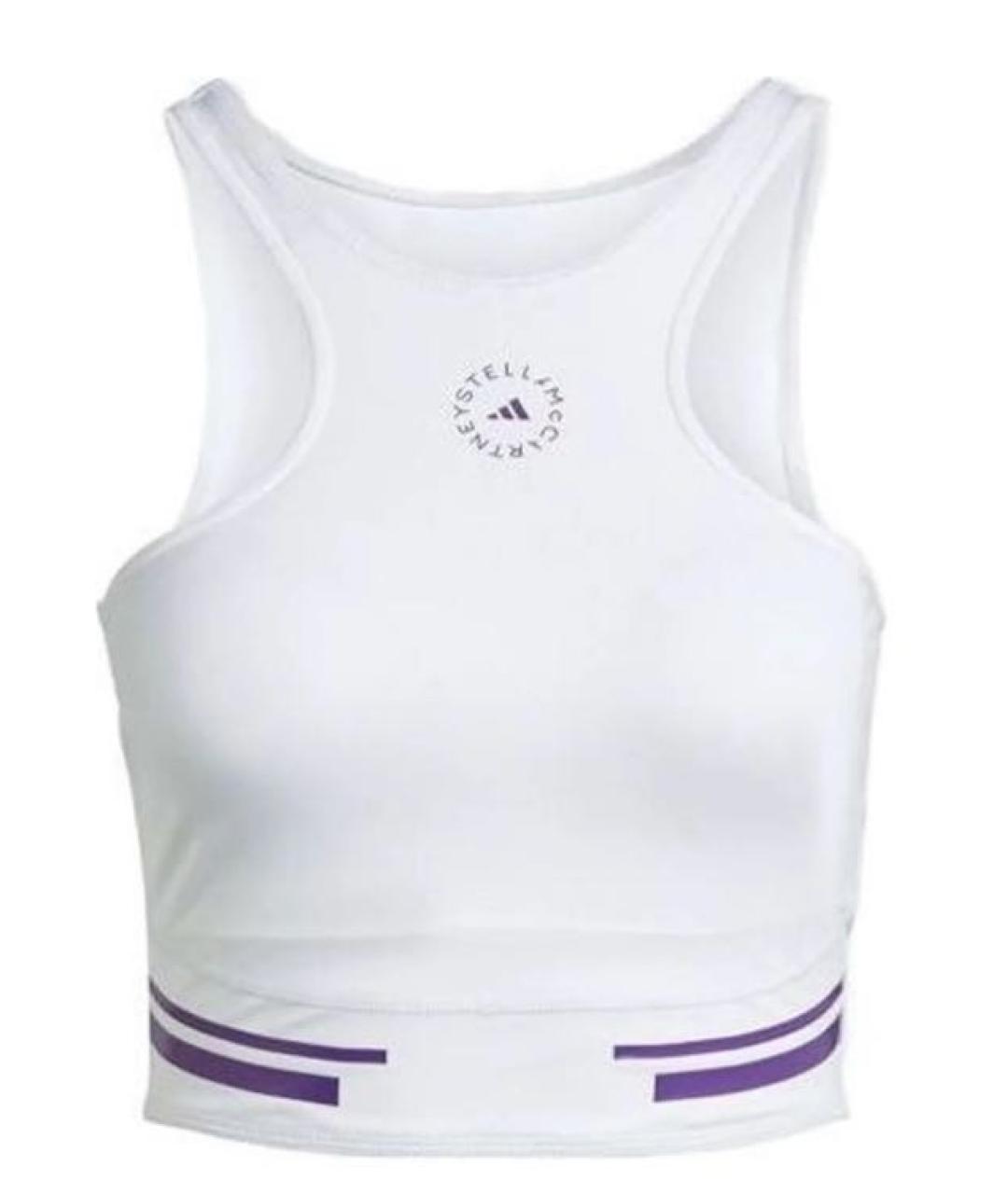ADIDAS BY STELLA MCCARTNEY Белая полиэстеровая майка, фото 1