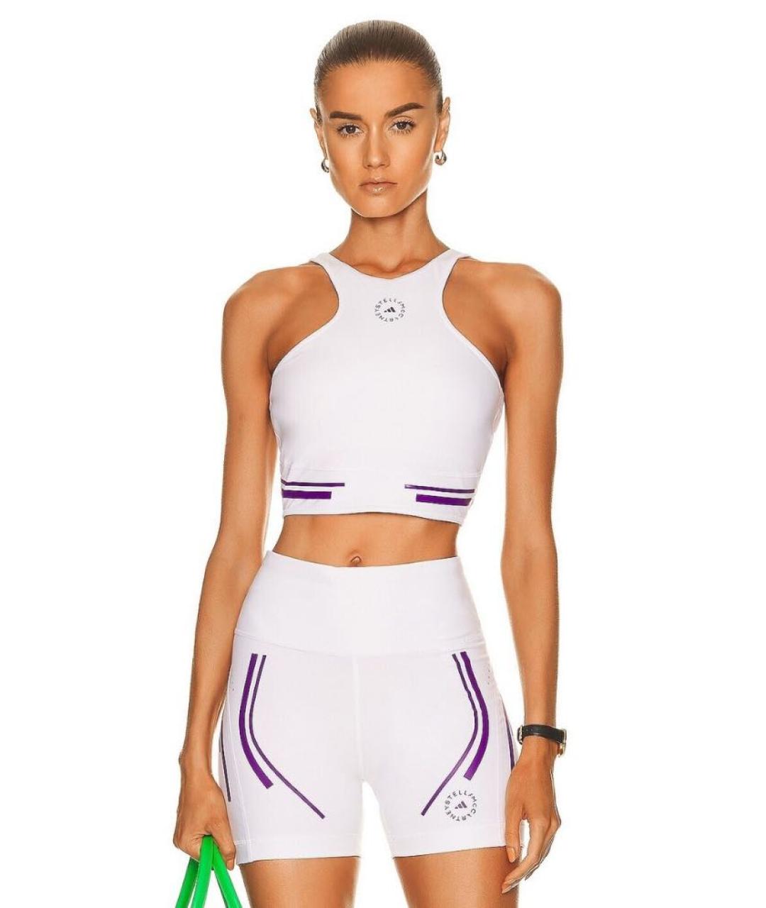 ADIDAS BY STELLA MCCARTNEY Белая полиэстеровая майка, фото 2