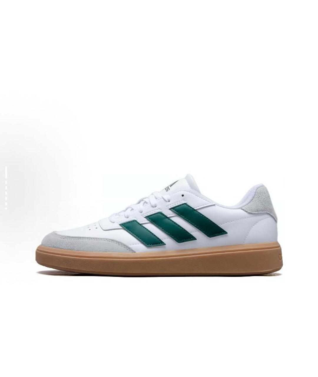 ADIDAS Белые кожаные низкие кроссовки / кеды, фото 3