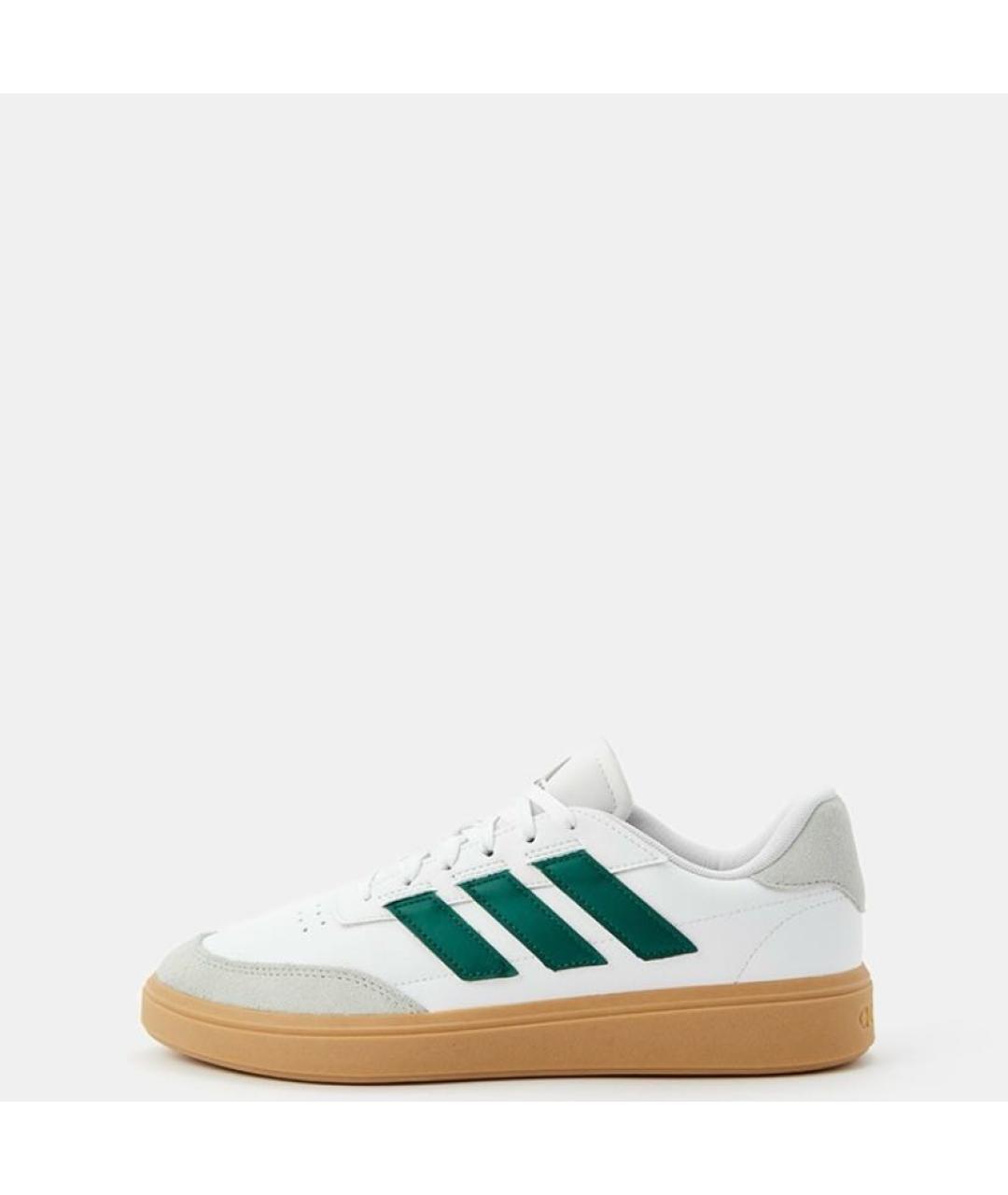 ADIDAS Белые кожаные низкие кроссовки / кеды, фото 2