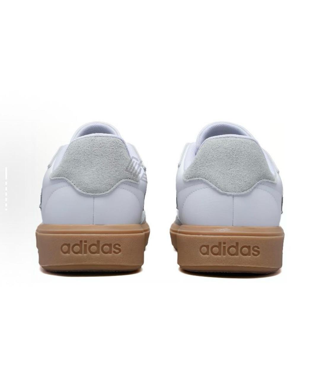 ADIDAS Белые кожаные низкие кроссовки / кеды, фото 5