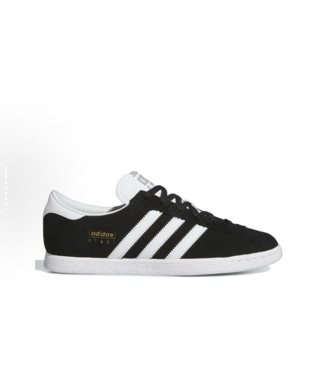 ADIDAS Черные замшевые низкие кроссовки / кеды, фото 7