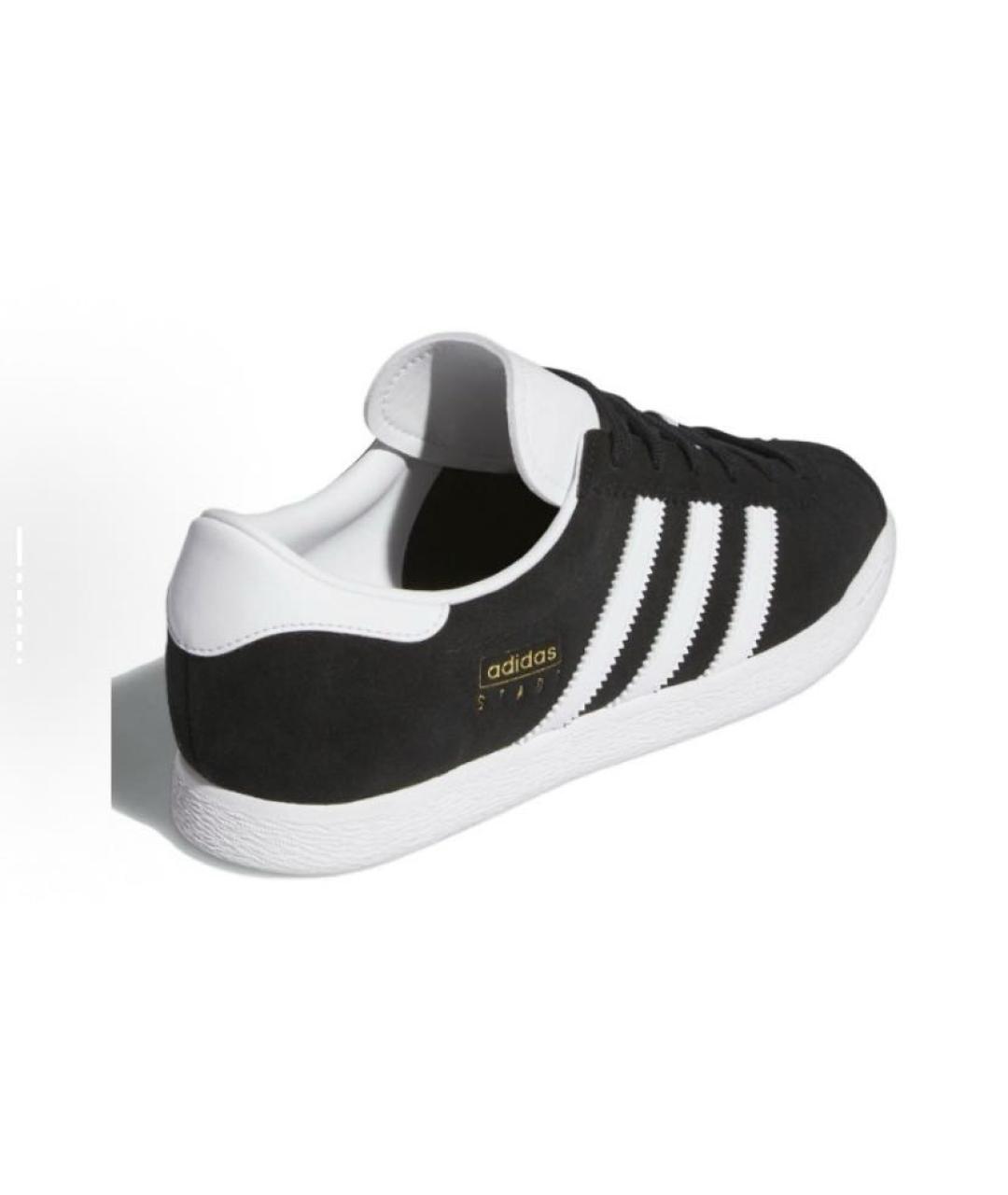 ADIDAS Черные замшевые низкие кроссовки / кеды, фото 5