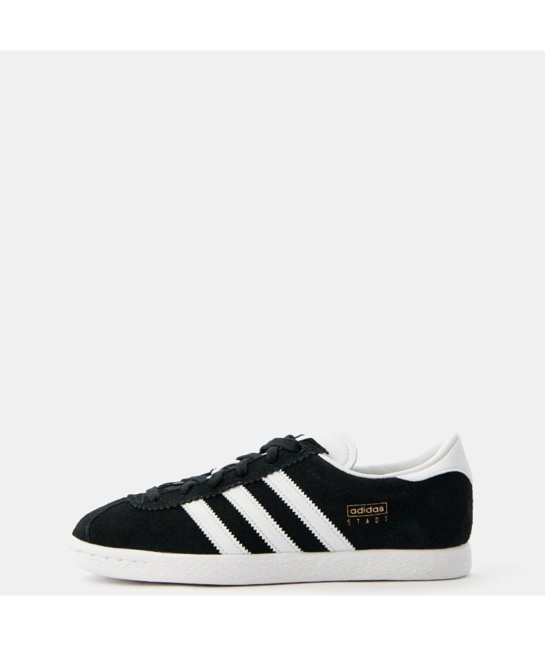 ADIDAS Черные замшевые низкие кроссовки / кеды, фото 2