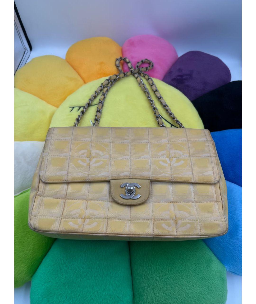 CHANEL Горчичная сумка через плечо, фото 2