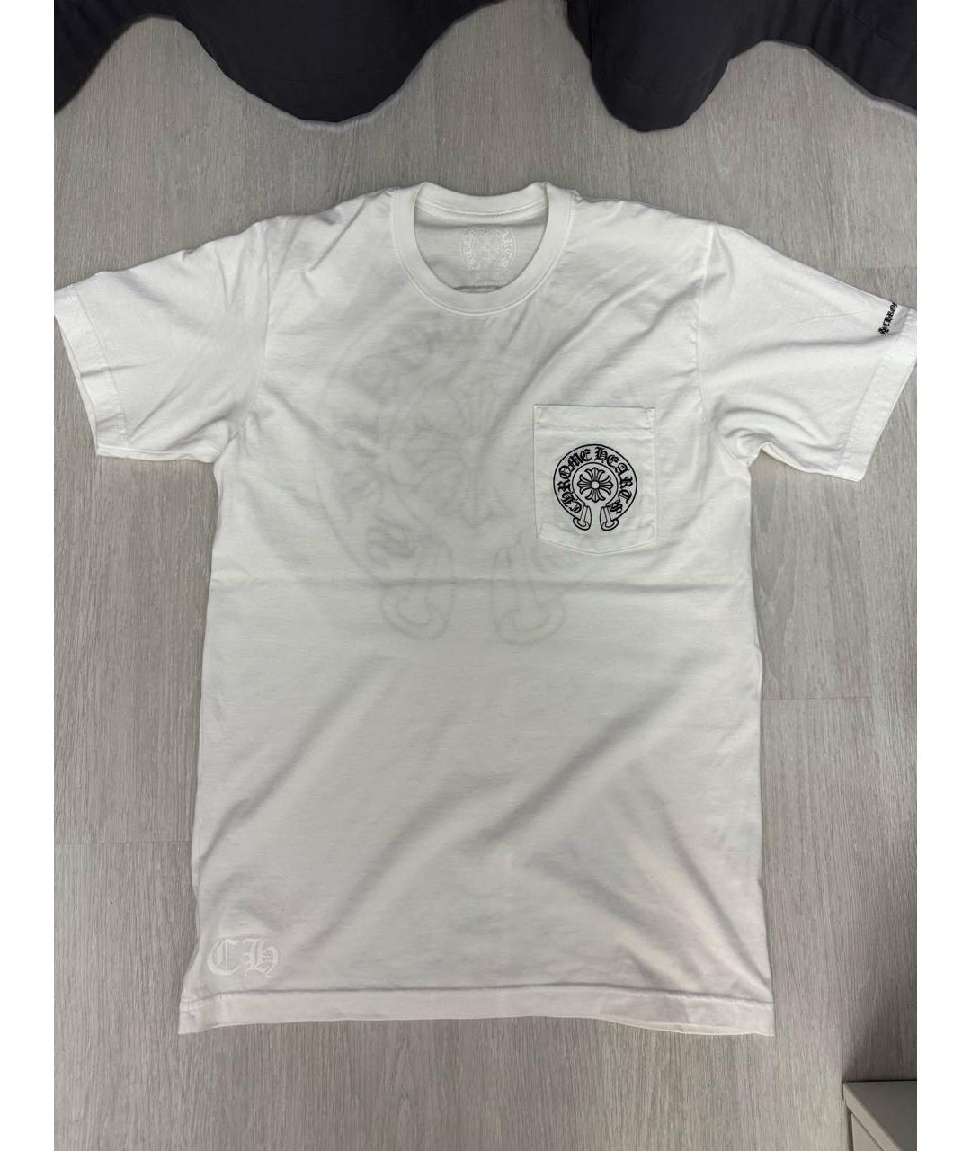 CHROME HEARTS Белая хлопковая футболка, фото 8