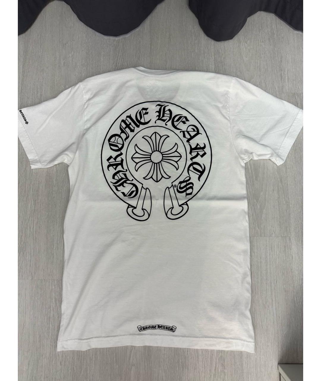 CHROME HEARTS Белая хлопковая футболка, фото 2