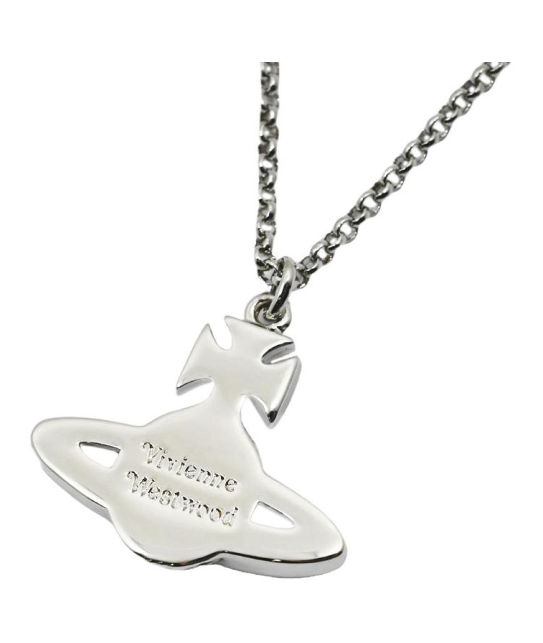 VIVIENNE WESTWOOD Серая металлическая подвеска, фото 4