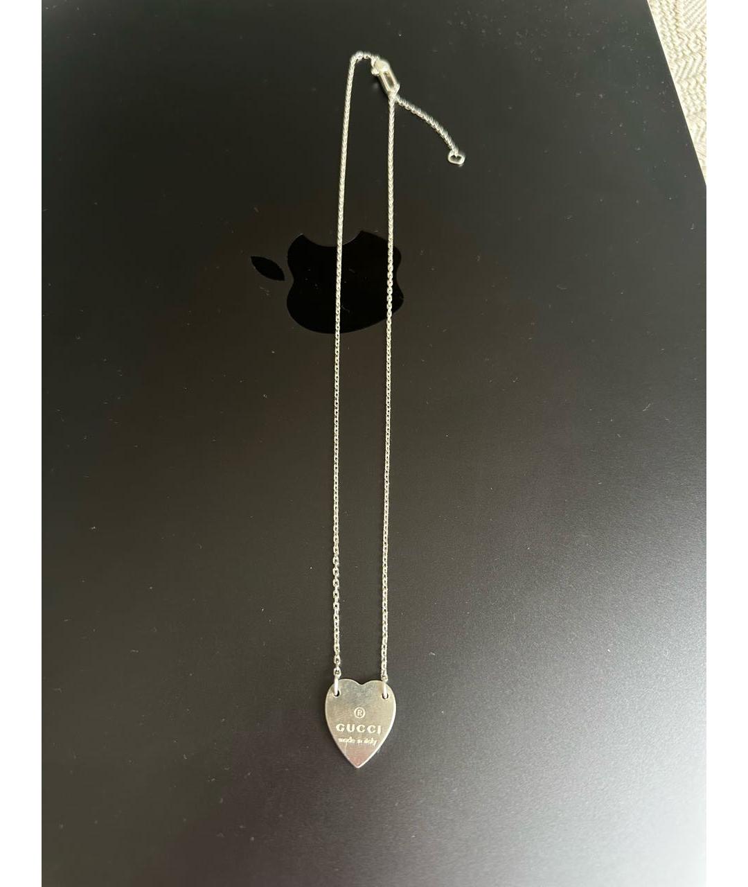 GUCCI Серебряное серебряное колье, фото 2
