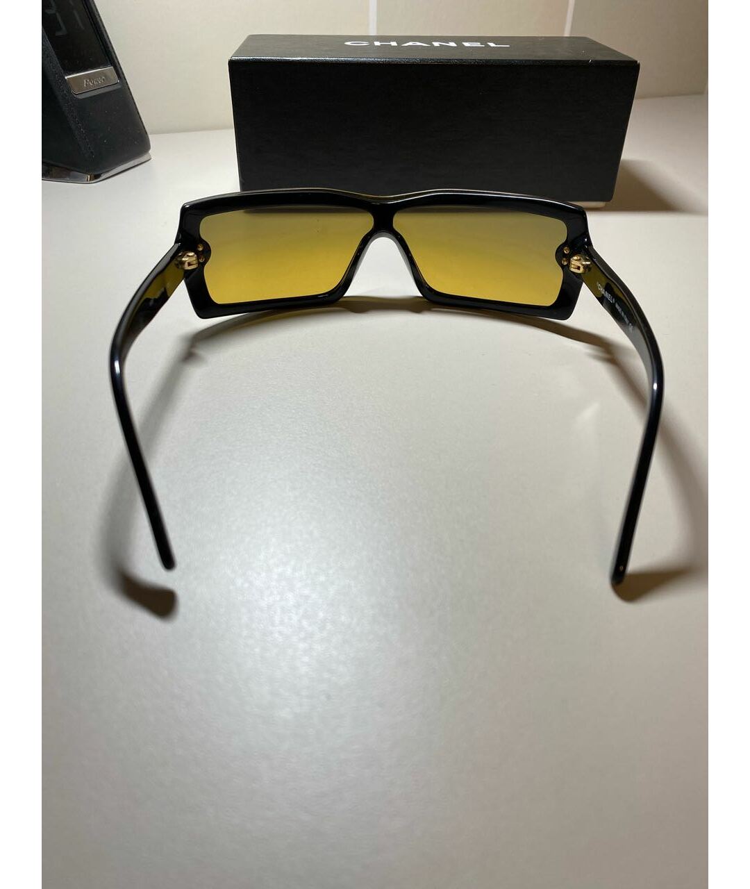 CHANEL PRE-OWNED Мульти пластиковые солнцезащитные очки, фото 3