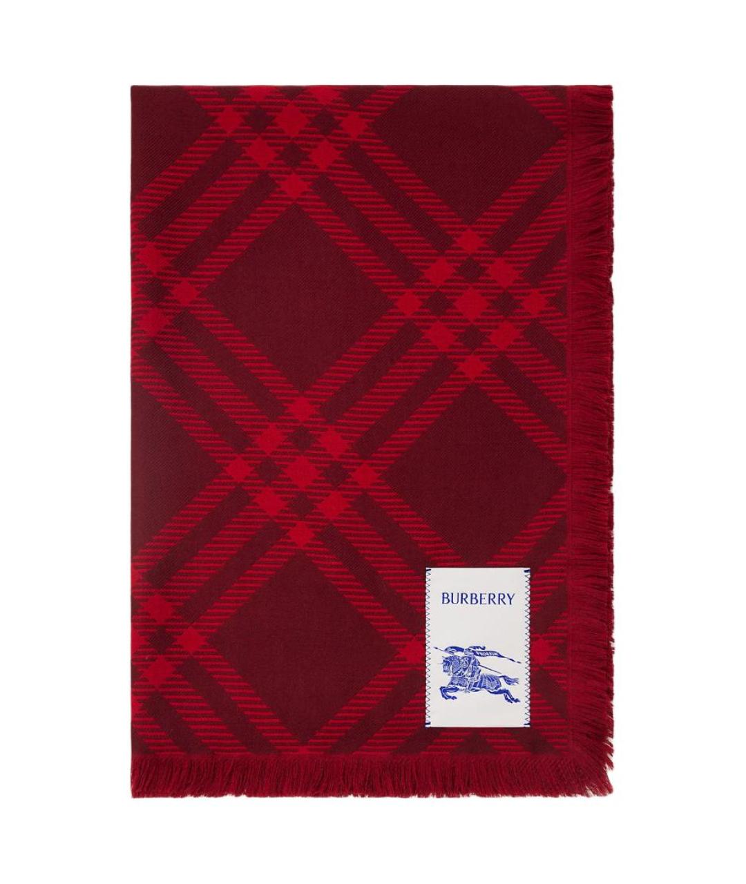 BURBERRY Красный шарф, фото 2