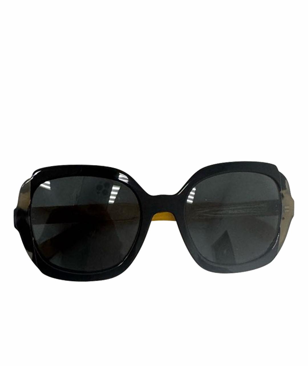 PRADA Черные пластиковые солнцезащитные очки, фото 1