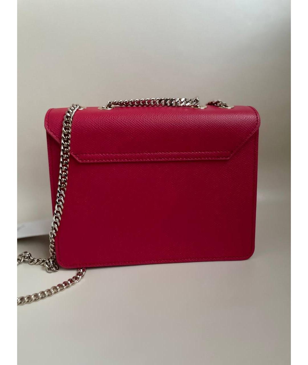 FURLA Красная кожаная сумка через плечо, фото 3