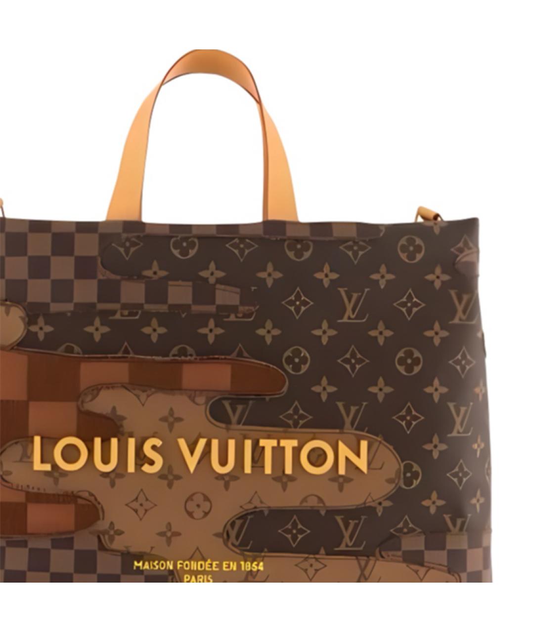 LOUIS VUITTON Коричневая сумка тоут, фото 2