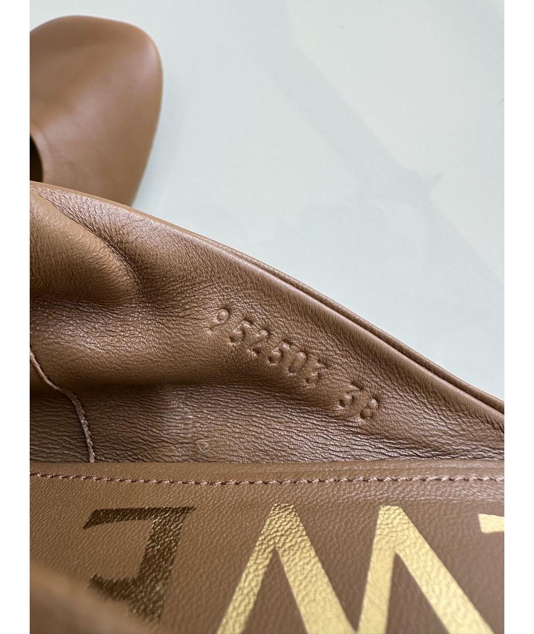 LOEWE Коричневые кожаные мюли, фото 8