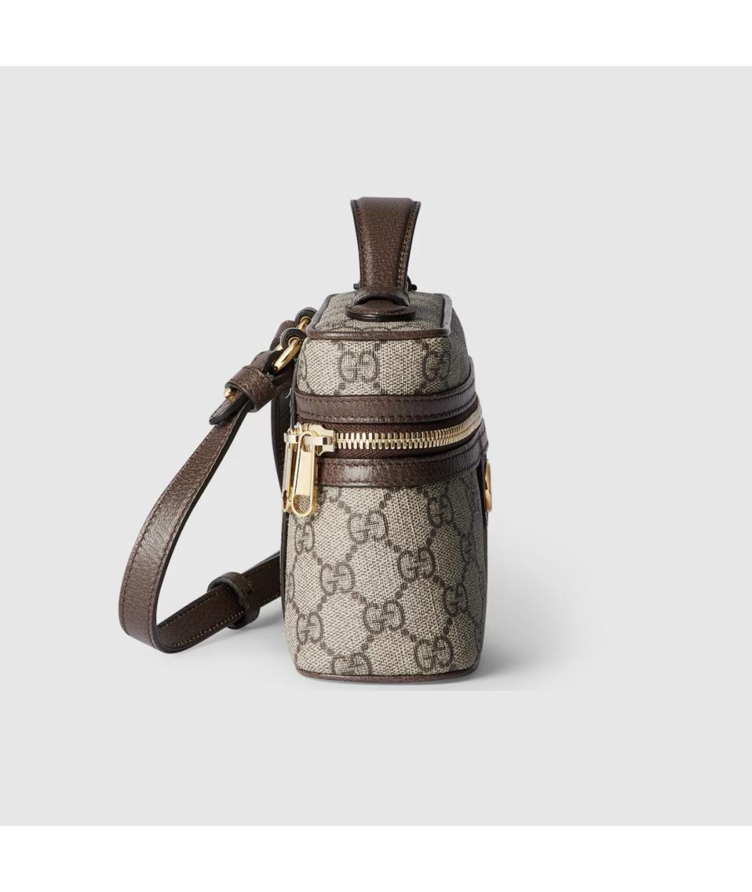 GUCCI Коричневая сумка с короткими ручками, фото 5