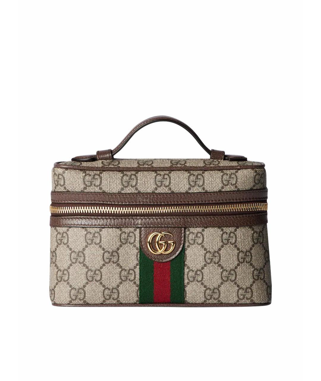 GUCCI Коричневая сумка с короткими ручками, фото 1