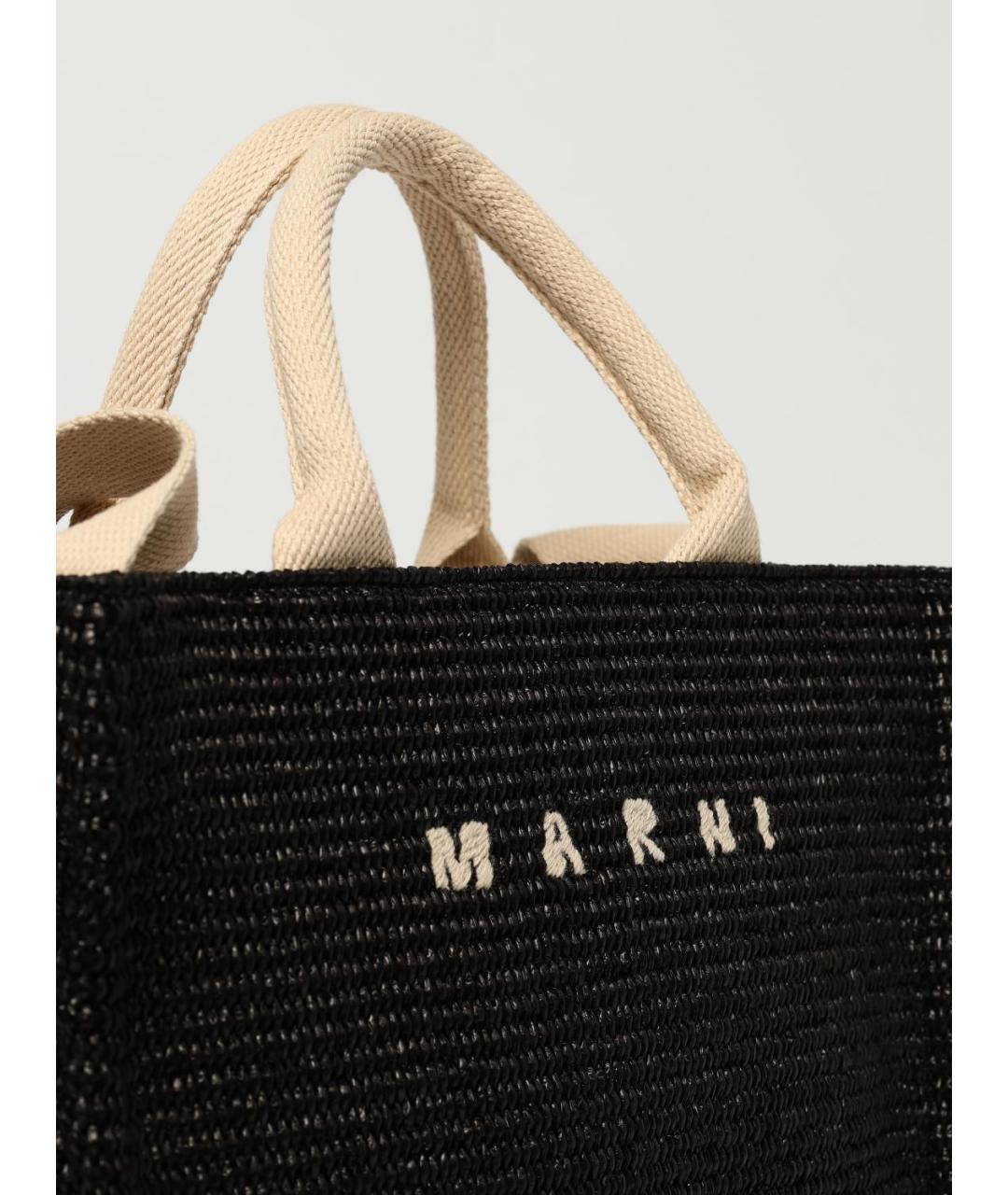 MARNI Черная сумка тоут, фото 4