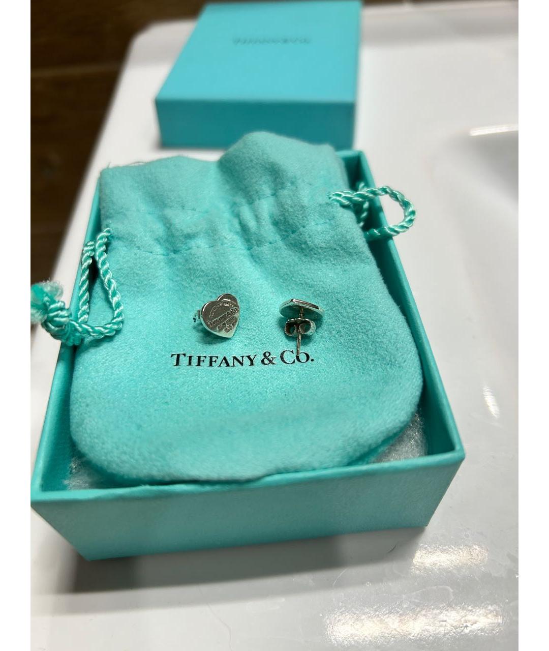 TIFFANY&CO Серебряные серебряные серьги, фото 3