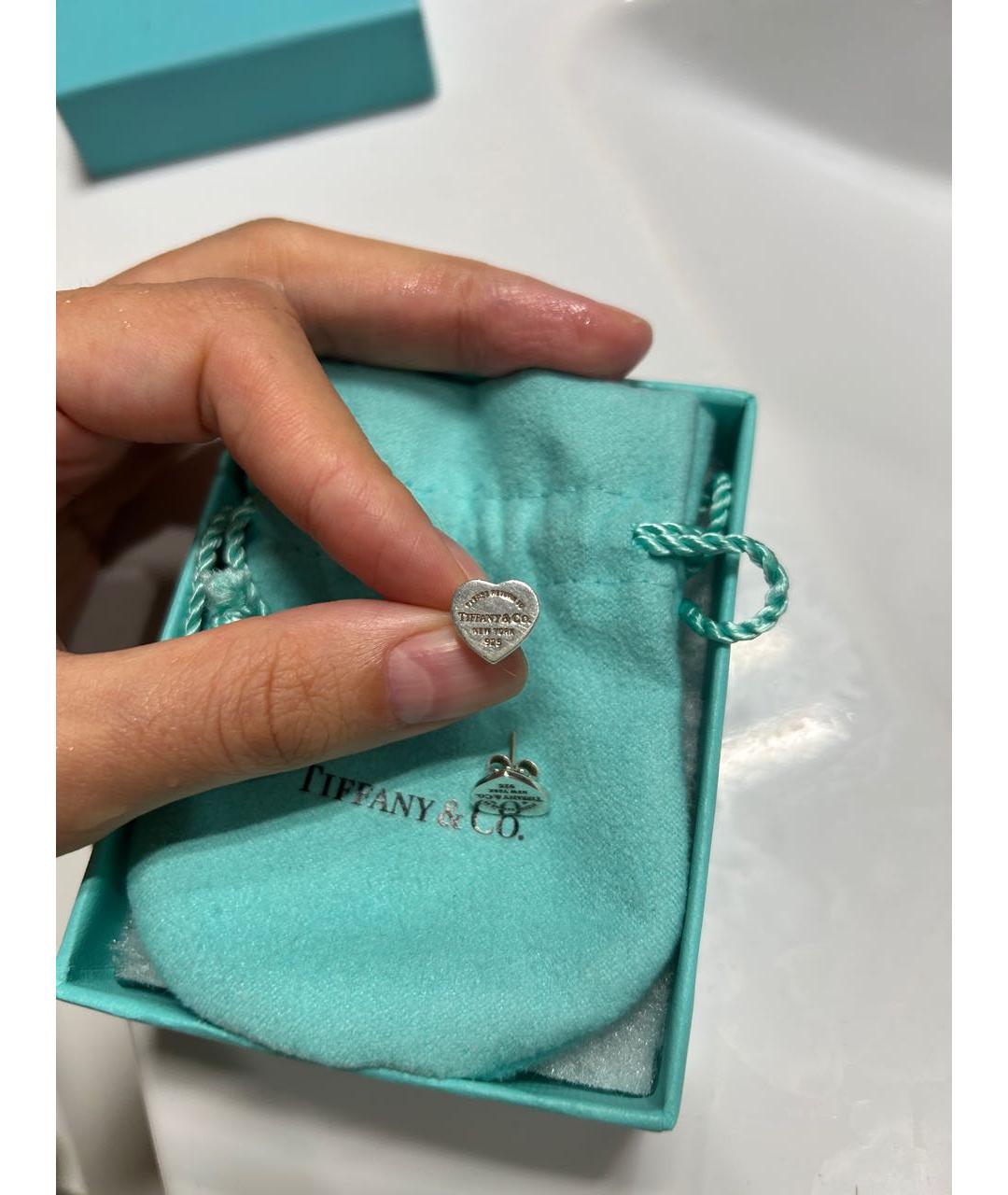 TIFFANY&CO Серебряные серебряные серьги, фото 4