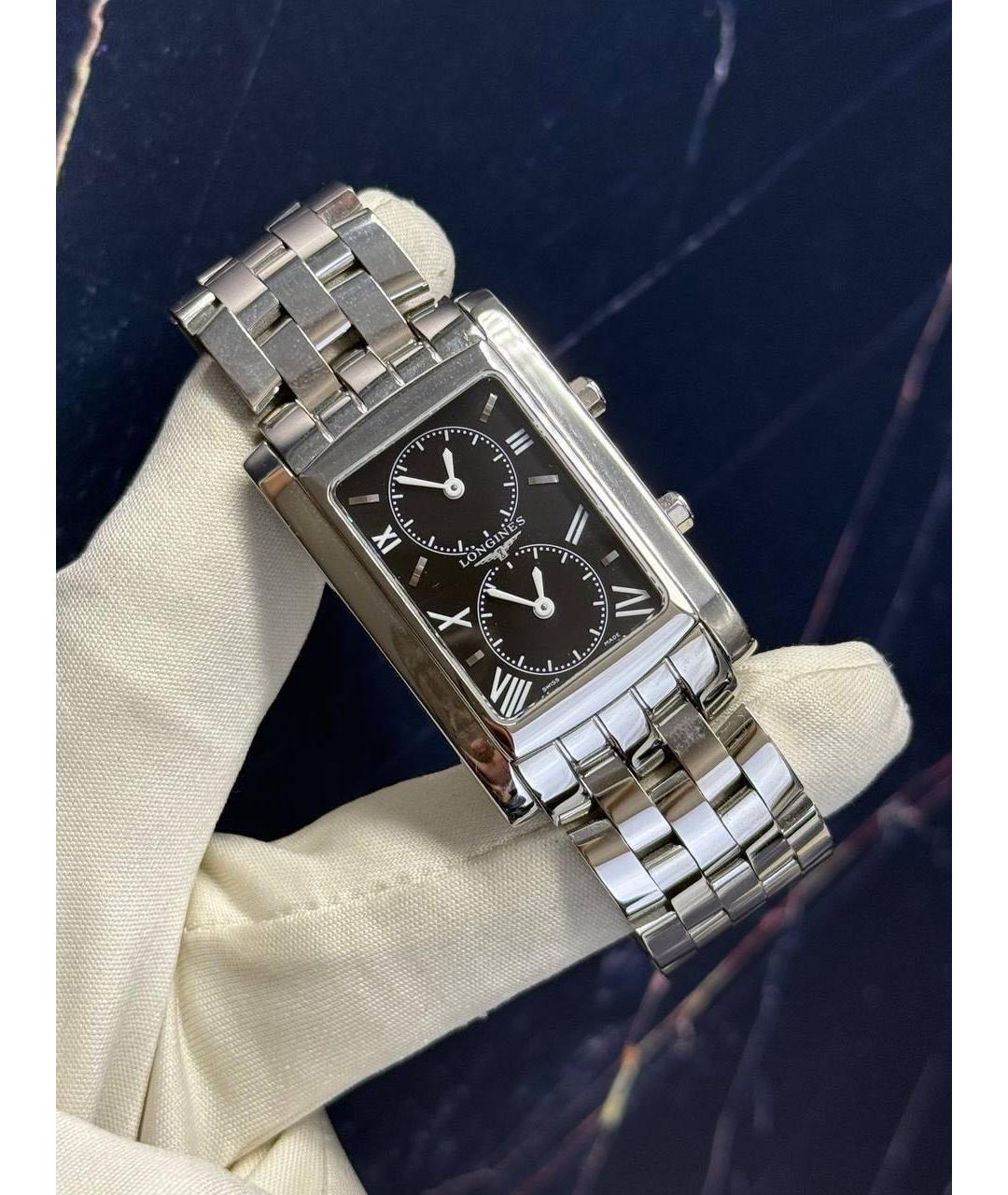 LONGINES Черные стальные часы, фото 2