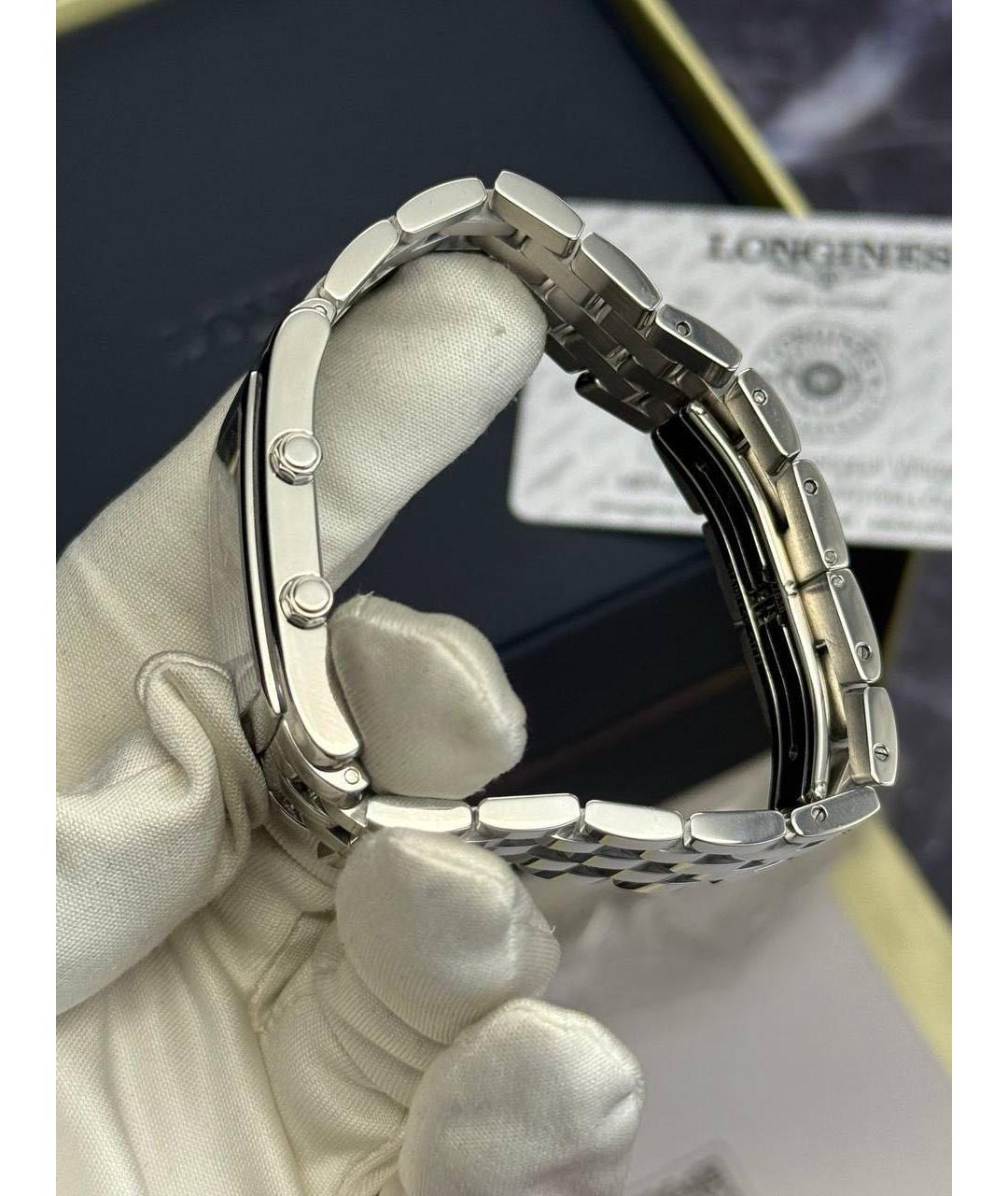 LONGINES Черные стальные часы, фото 9