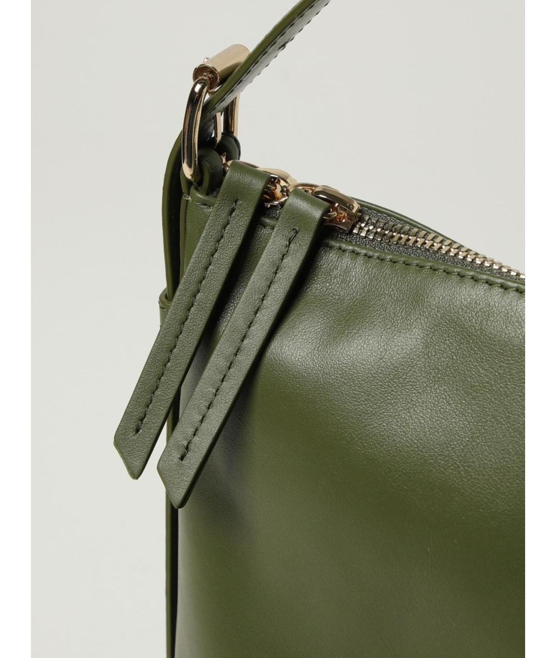 A.P.C. Зеленая кожаная сумка тоут, фото 3
